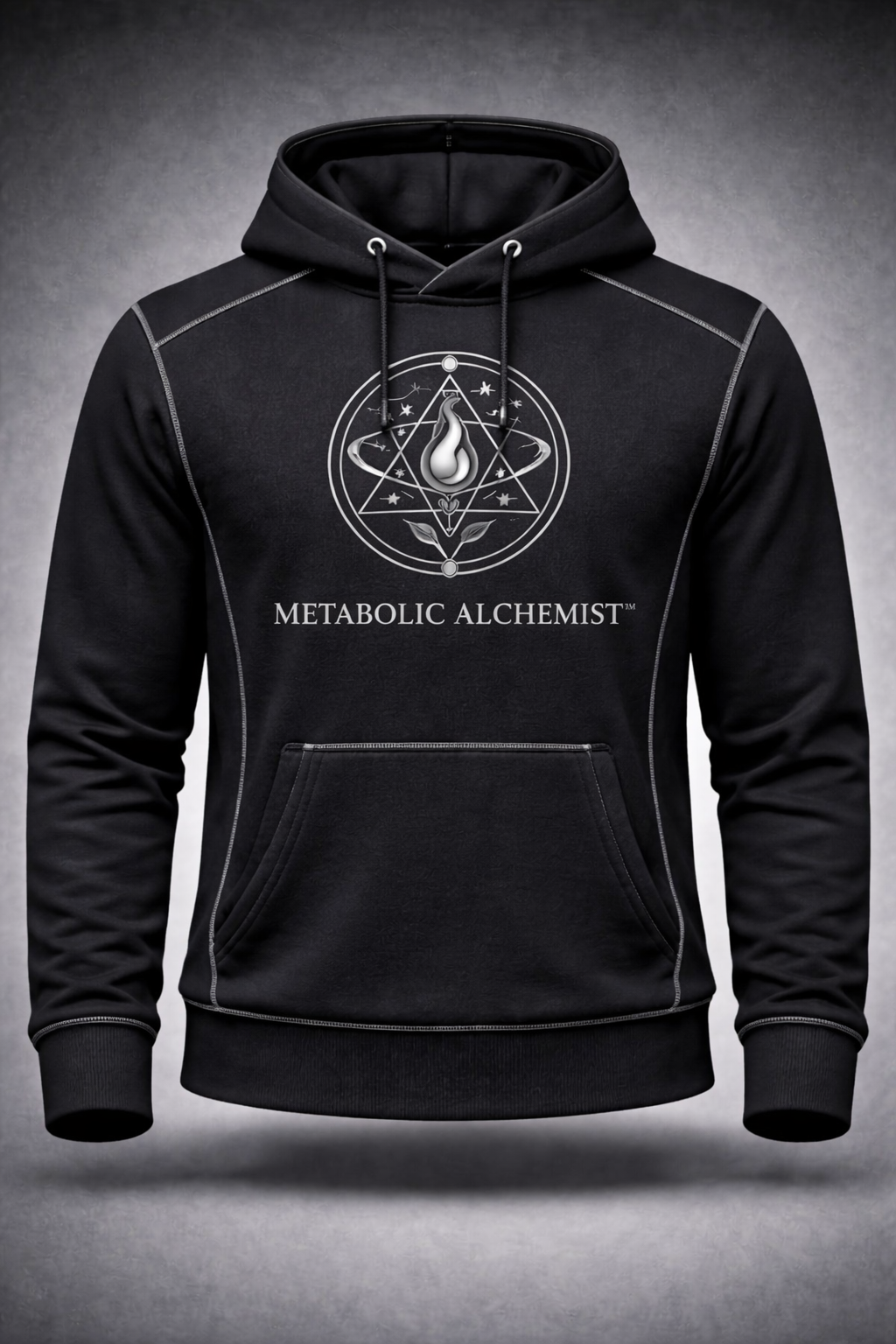 Metabolic Alchemist™ — Precision Series Performance Hoodie (Silver Line)