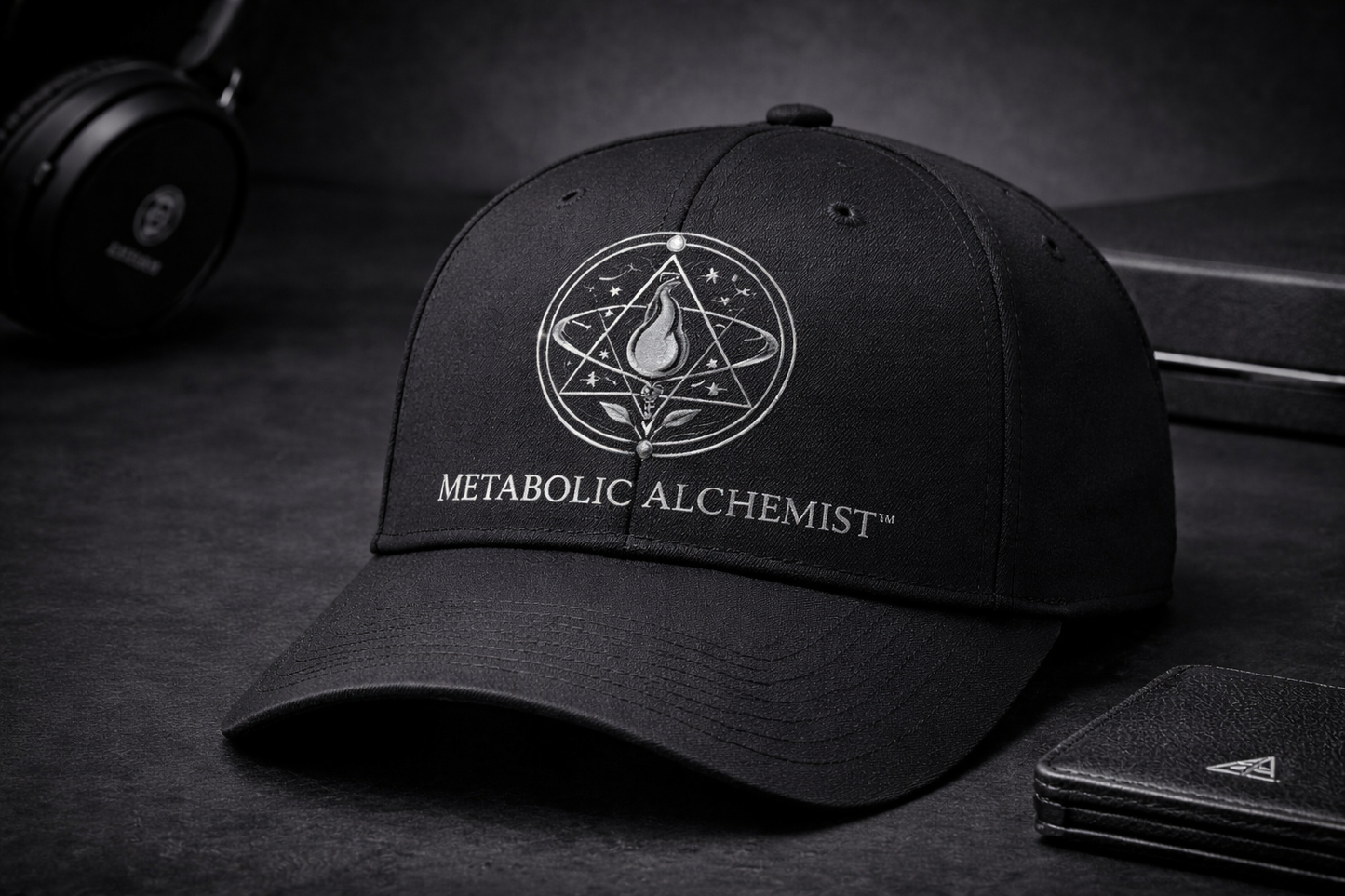 Metabolic Alchemist™ — Precision Series Structured Performance Hat (Silver Line)