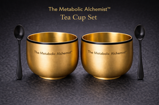 Metabolic Alchemist™ Premium Tea Cup Set — Black Core Gold Edition