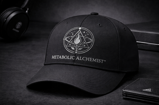 Metabolic Alchemist™ — Precision Series Structured Performance Hat (Silver Line)