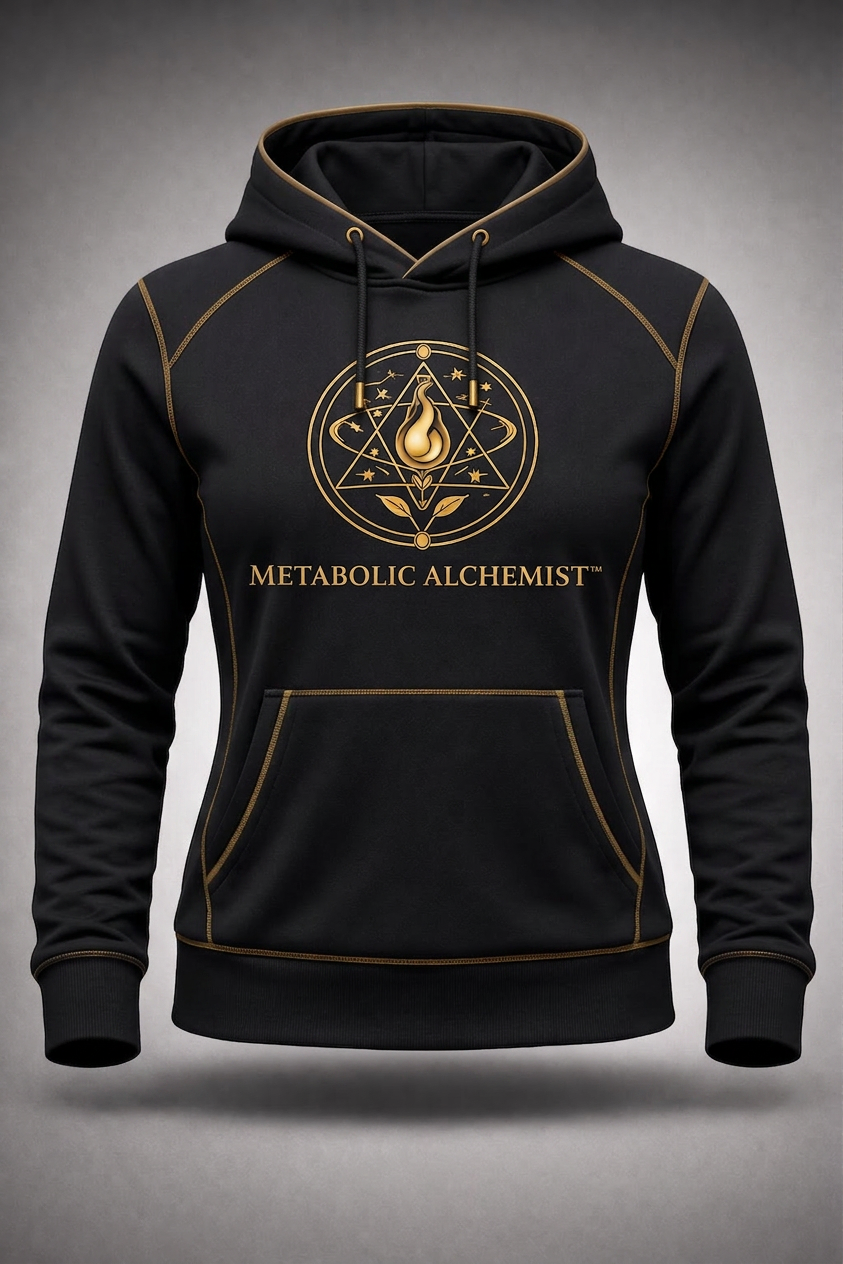 Metabolic Alchemist™ Women's Performance Large Logo Hoodie — Double Cross-Stitched Edition